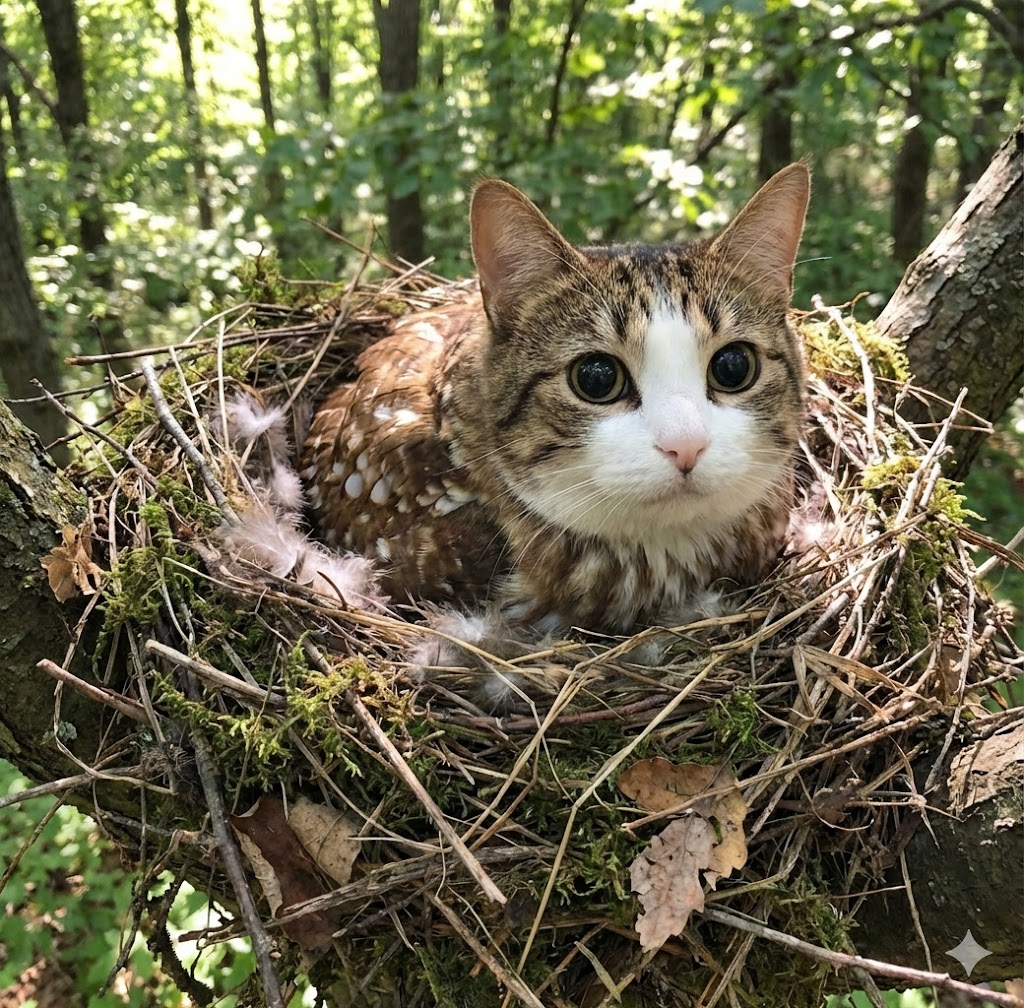 Meowl in Nest